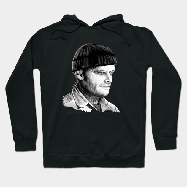 One Flew over The Cuckoo's Nest Illustration Hoodie by burrotees